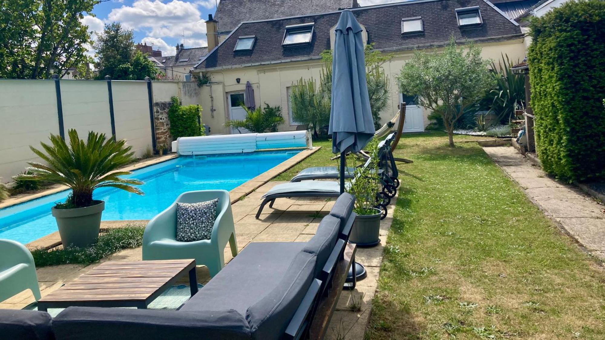 La Paisible - Maison 6 Pers Piscine - Le Mans Centre Экстерьер фото